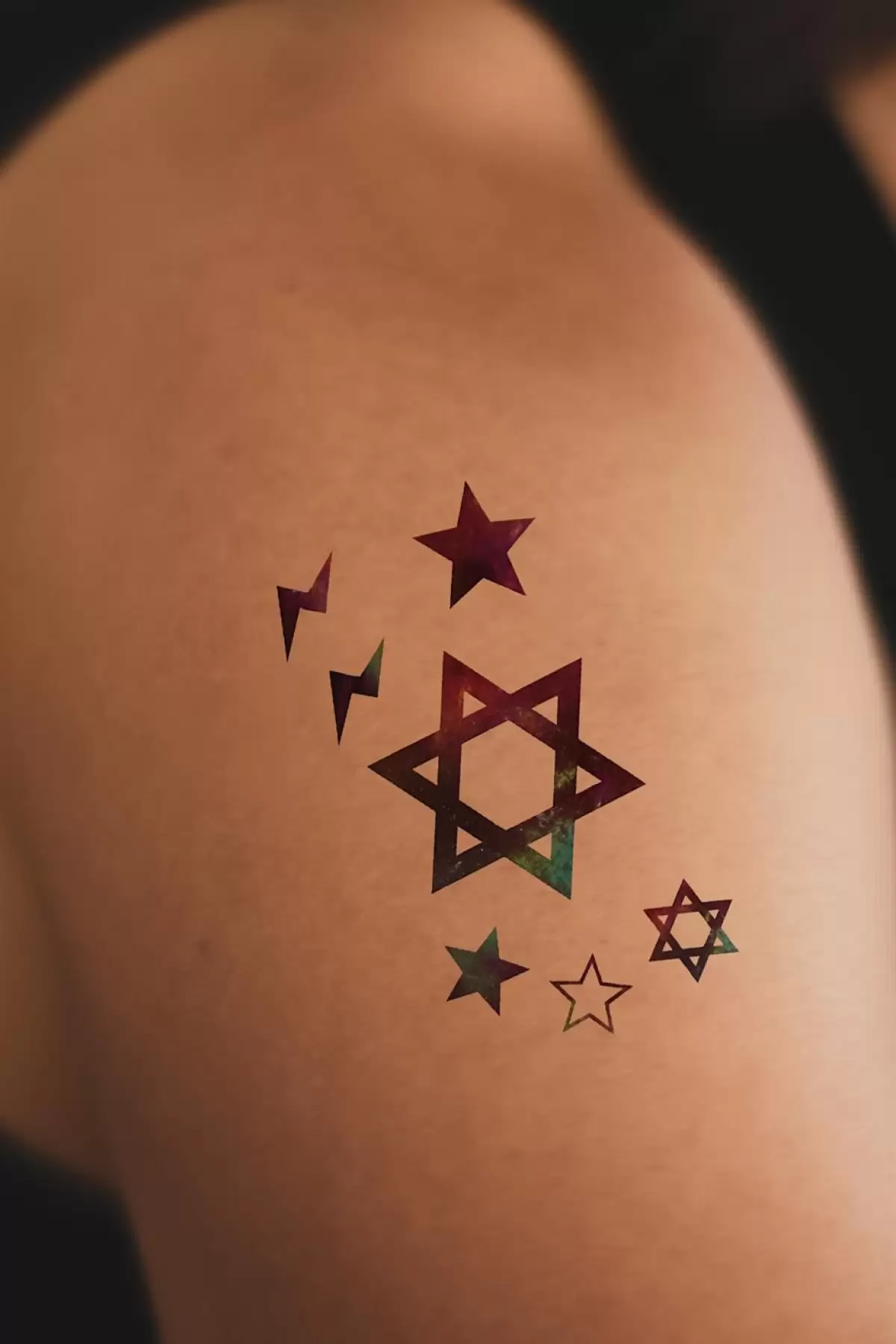 Yıldız Figür Karışık Dövme Tattoo