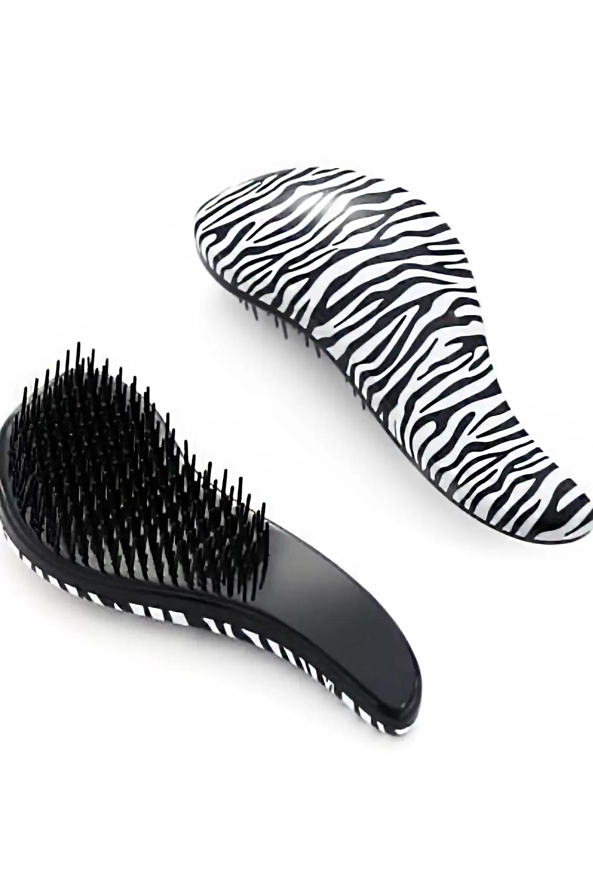 Zebra Desenli Saç Tarama Fırçası/ Tarak