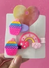 3lü Çocuk Pens Toka Set