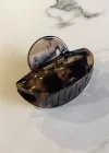 Açık Kahverengi Oval Figürlü Mandal Toka