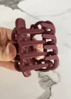 Bordo Renk Zincir Detaylı Mandal Toka