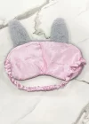 Gri Renk Kedi Figürlü Uyku Bandı