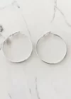 Gümüş Renk Halka Küpe 60 MM (Çift)