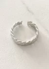 Gümüş Renk Metal Ayarlanabilir Yüzük