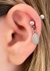 Gümüş Renk Sallantılı Piercing