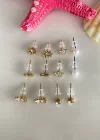 Karışık Renk 12 Parça Küpe Set
