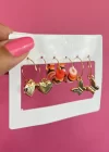 Karışık Renk 6 Parça Küpe Set
