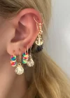 Karışık Renk 6 Parça Küpe Set