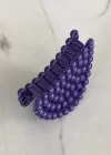 Mor Renk Yarım Ay Figürlü Mandal Toka
