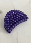 Mor Renk Yarım Ay Figürlü Mandal Toka