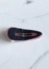 Pembe Renk Kalp ve Emoji Figürlü Taşlı Yan Toka