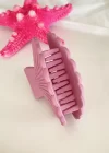 Pembe Renk Mat Deniz Kabuğu Mandal Toka