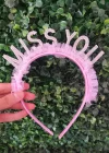 Pembe Renk Yazılı Taç