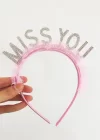 Pembe Renk Yazılı Taç