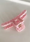 Pembe Renk Zincir Detaylı Mandal Toka