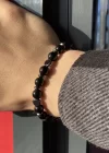 Siyah Renk Boncuk Erkek Bileklik