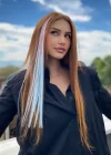 Yan Çıt Çıt Postiş / Ombre iki Renkli / 50 Cm