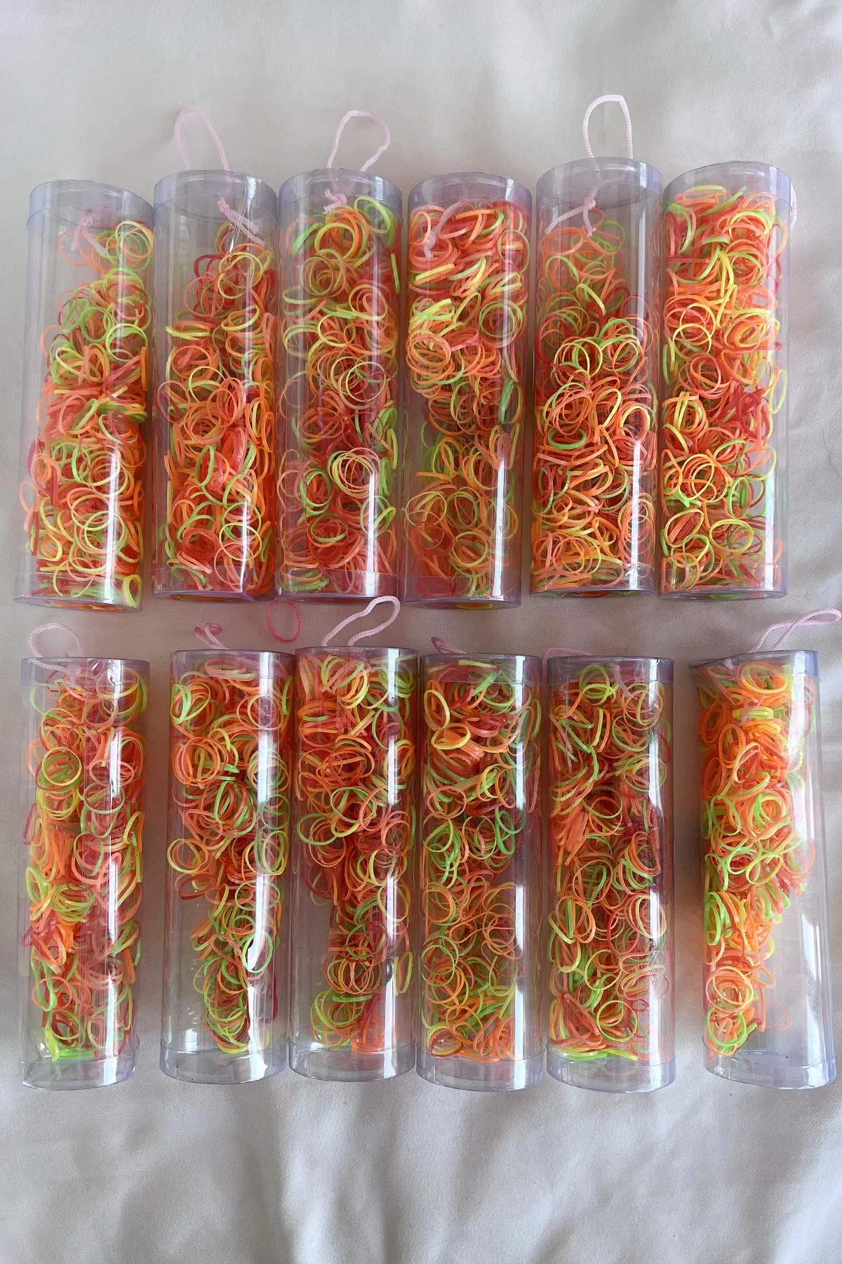 12li Karışık Renk Perma Lastik Toka Set