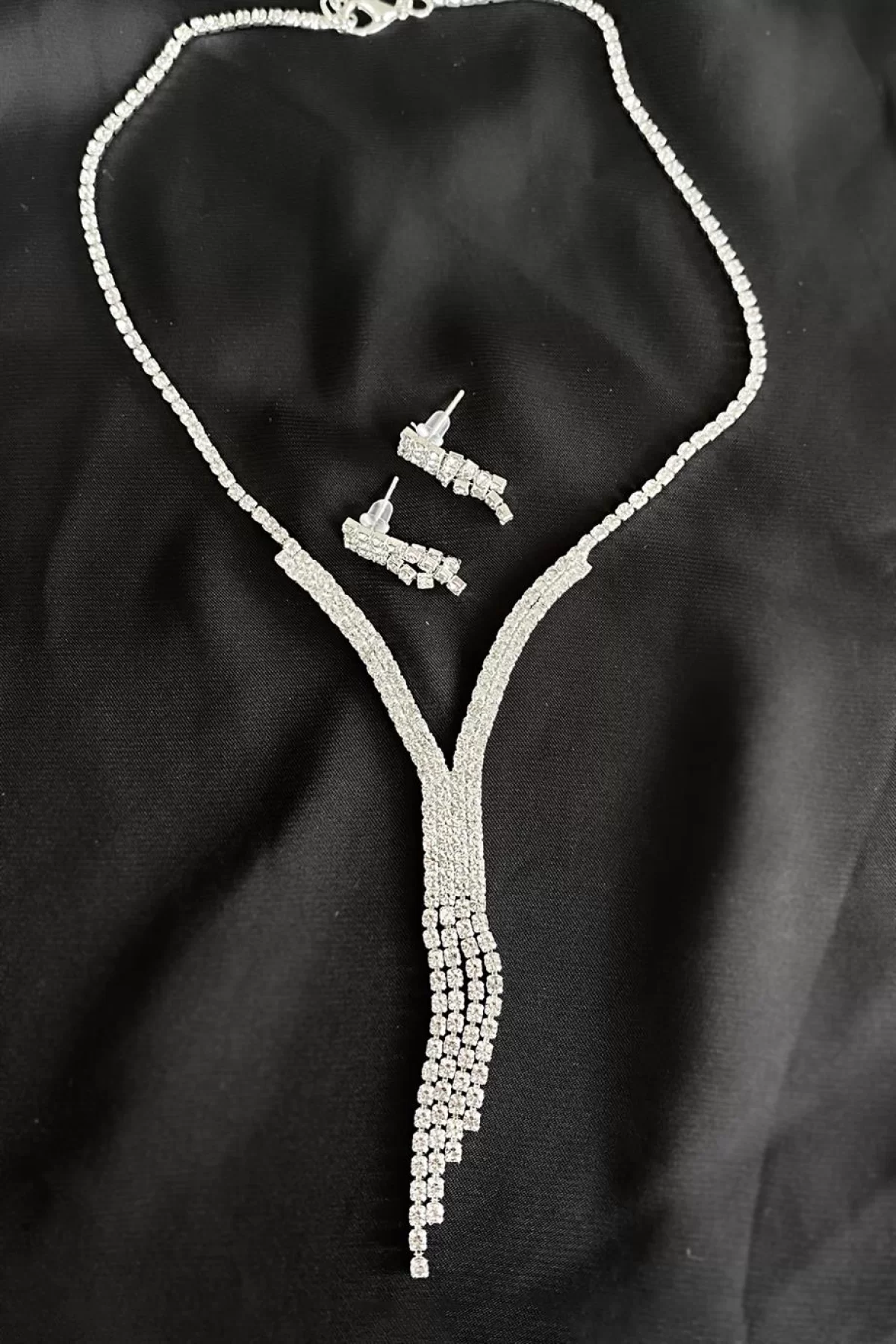 Abiye Kolye Küpe Set