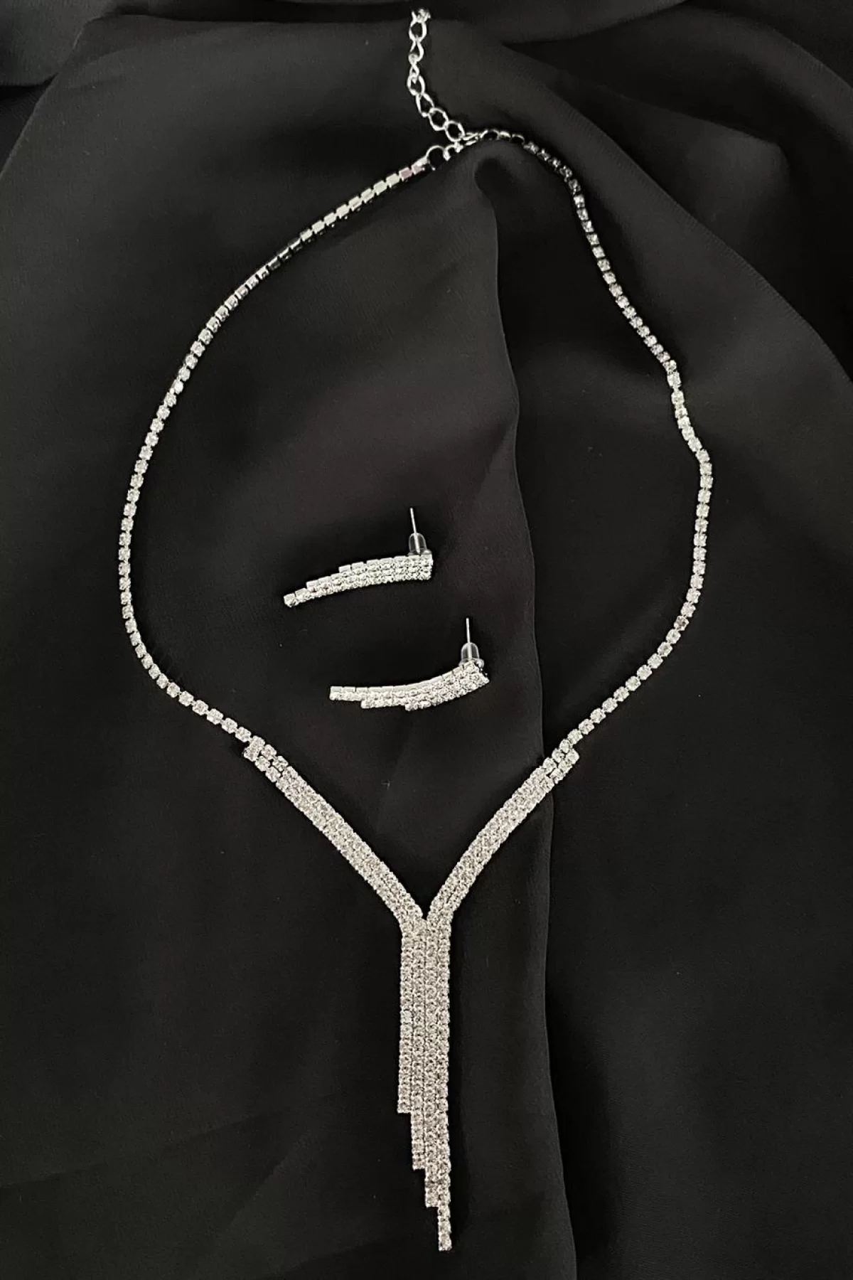 Abiye Kolye Küpe Set