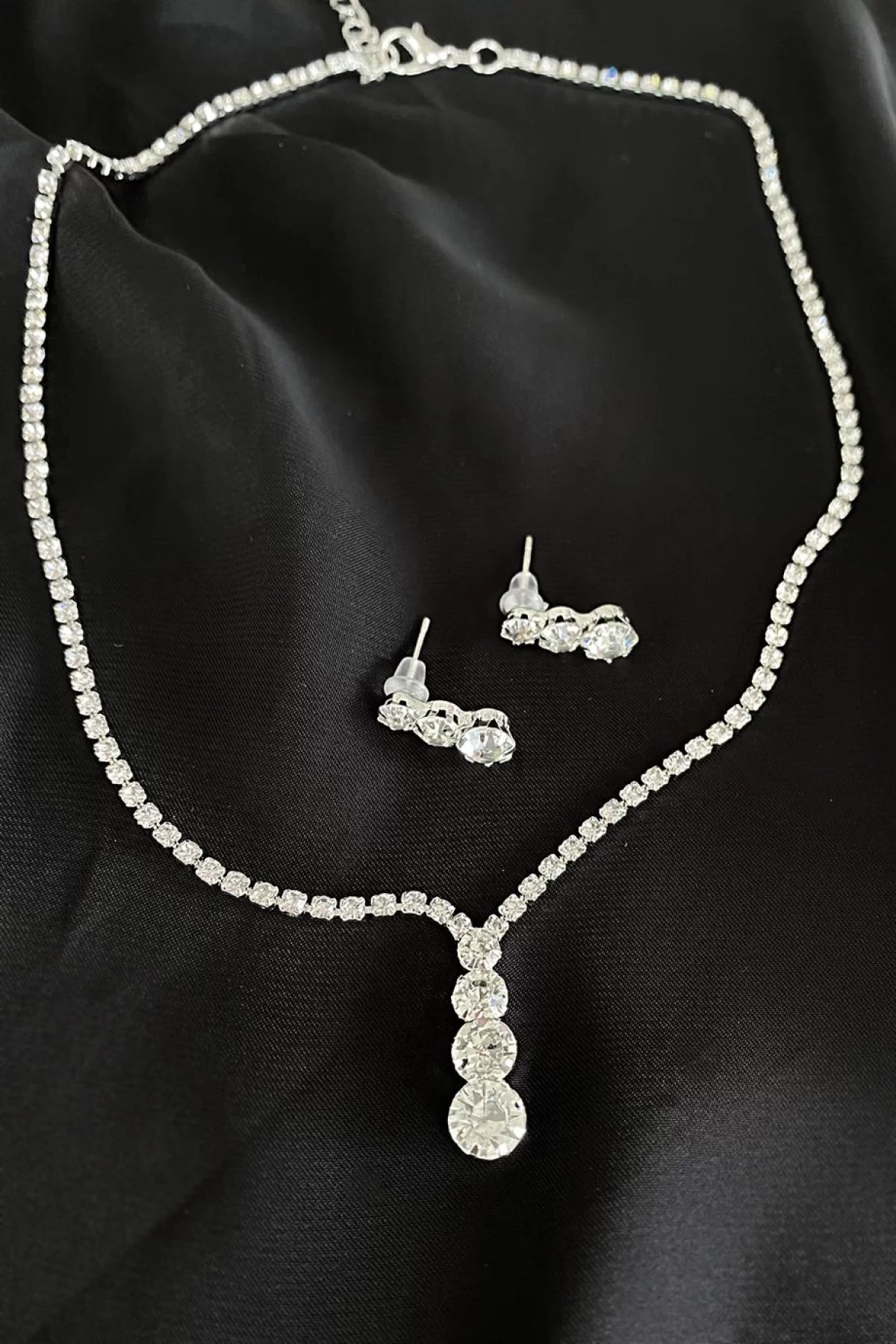Abiye Kolye Küpe Set