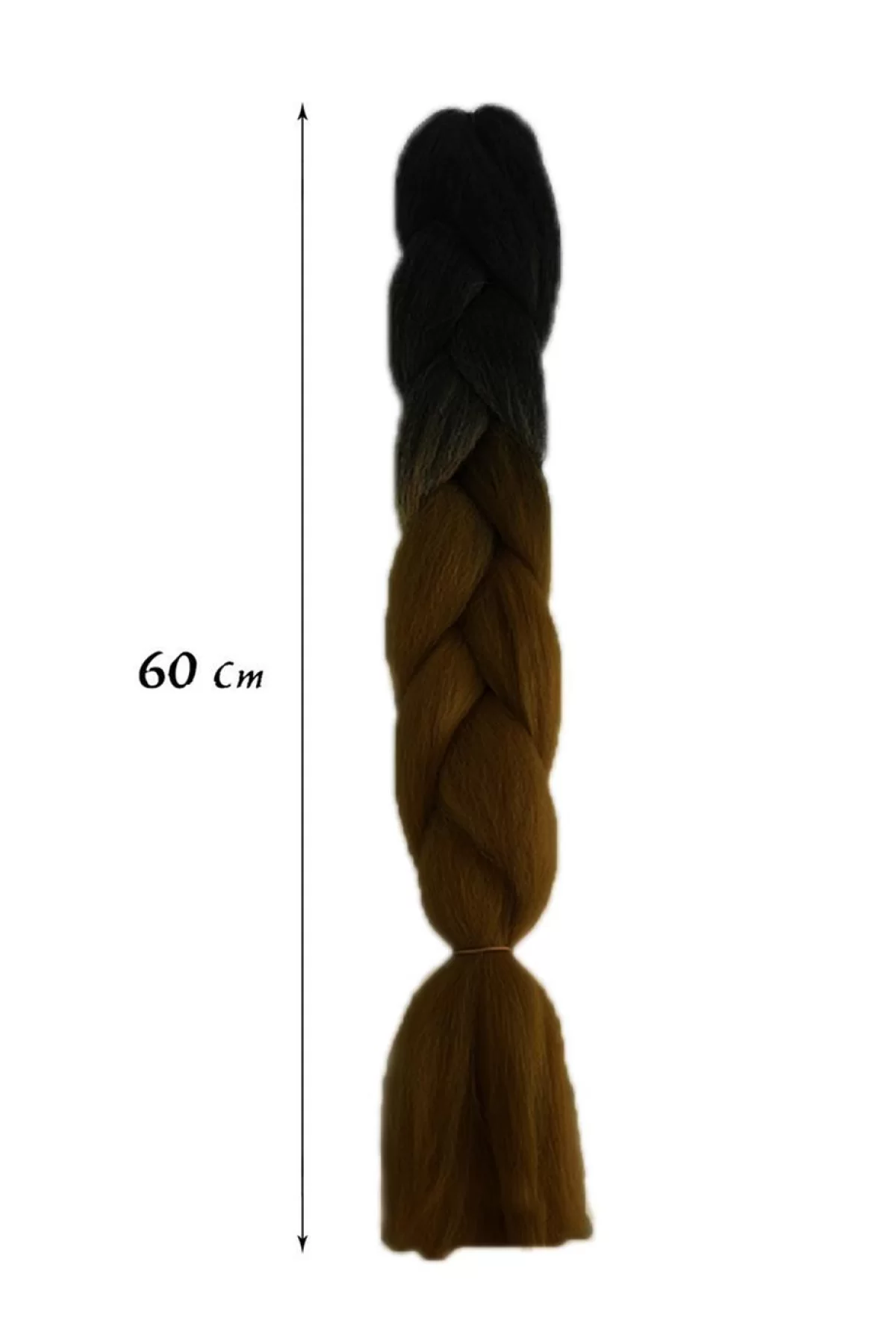 İki Renk Ombreli Afrika Zenci Örgüsü Box Braid Sentetik Saç 60cm 100gr