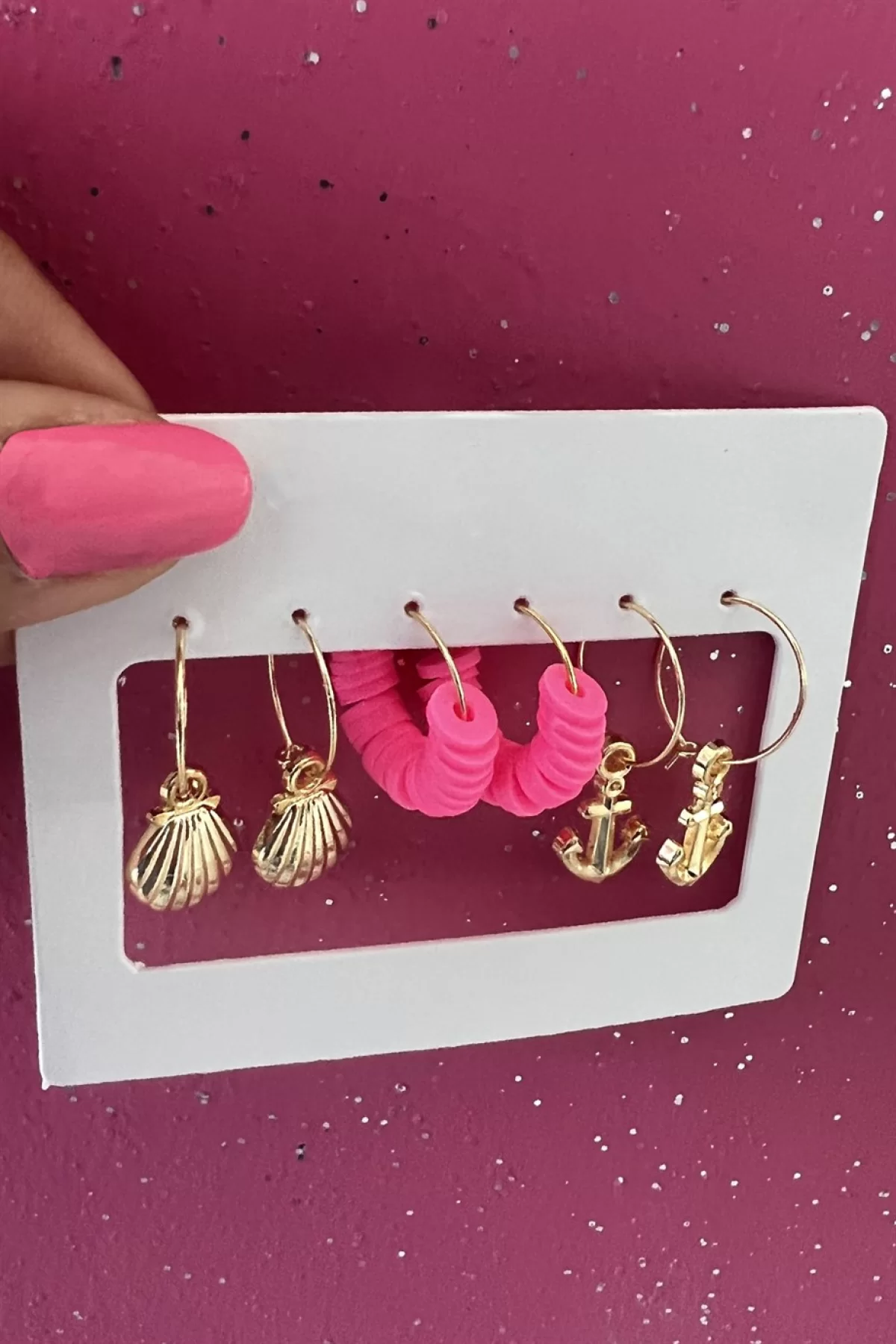 Karışık Renk 6 Parça Küpe Set