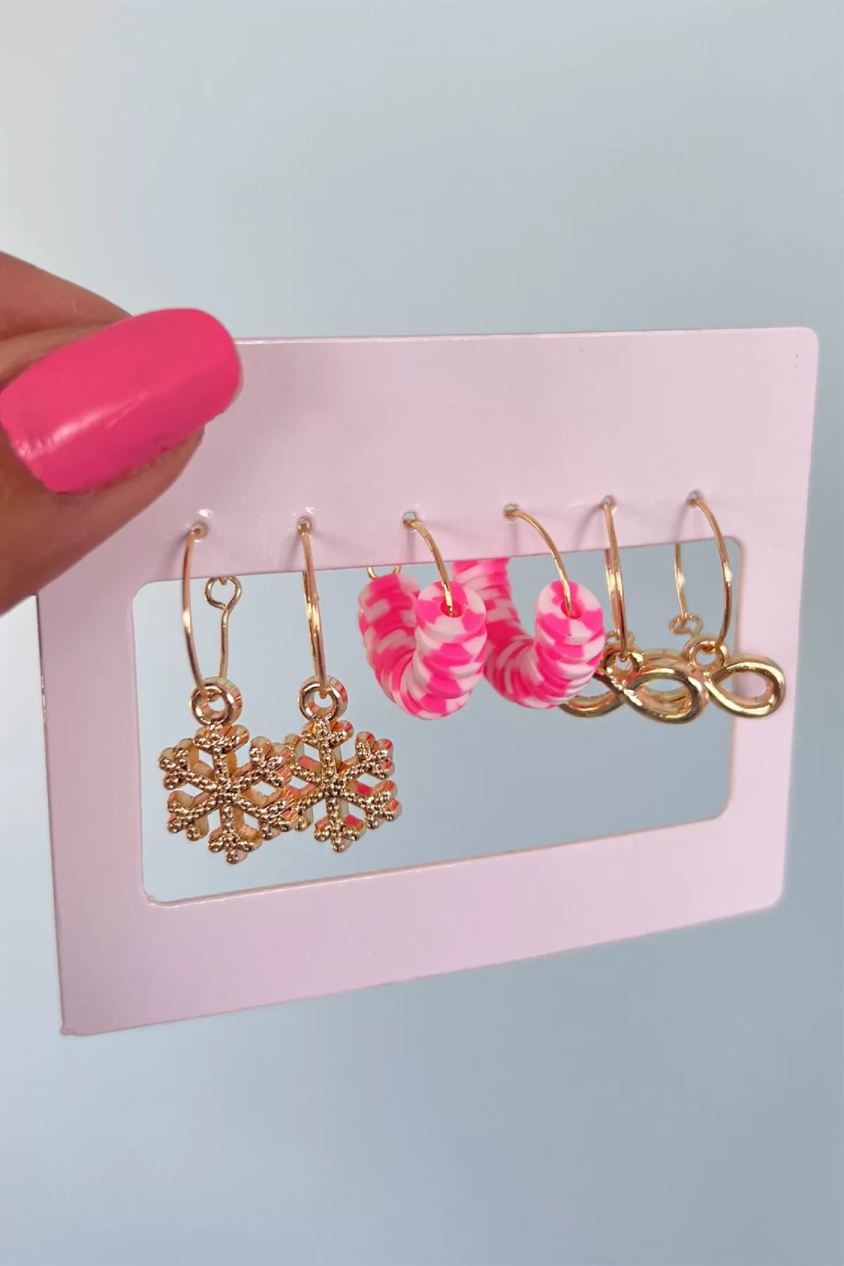 Karışık Renk 6 Parça Küpe Set