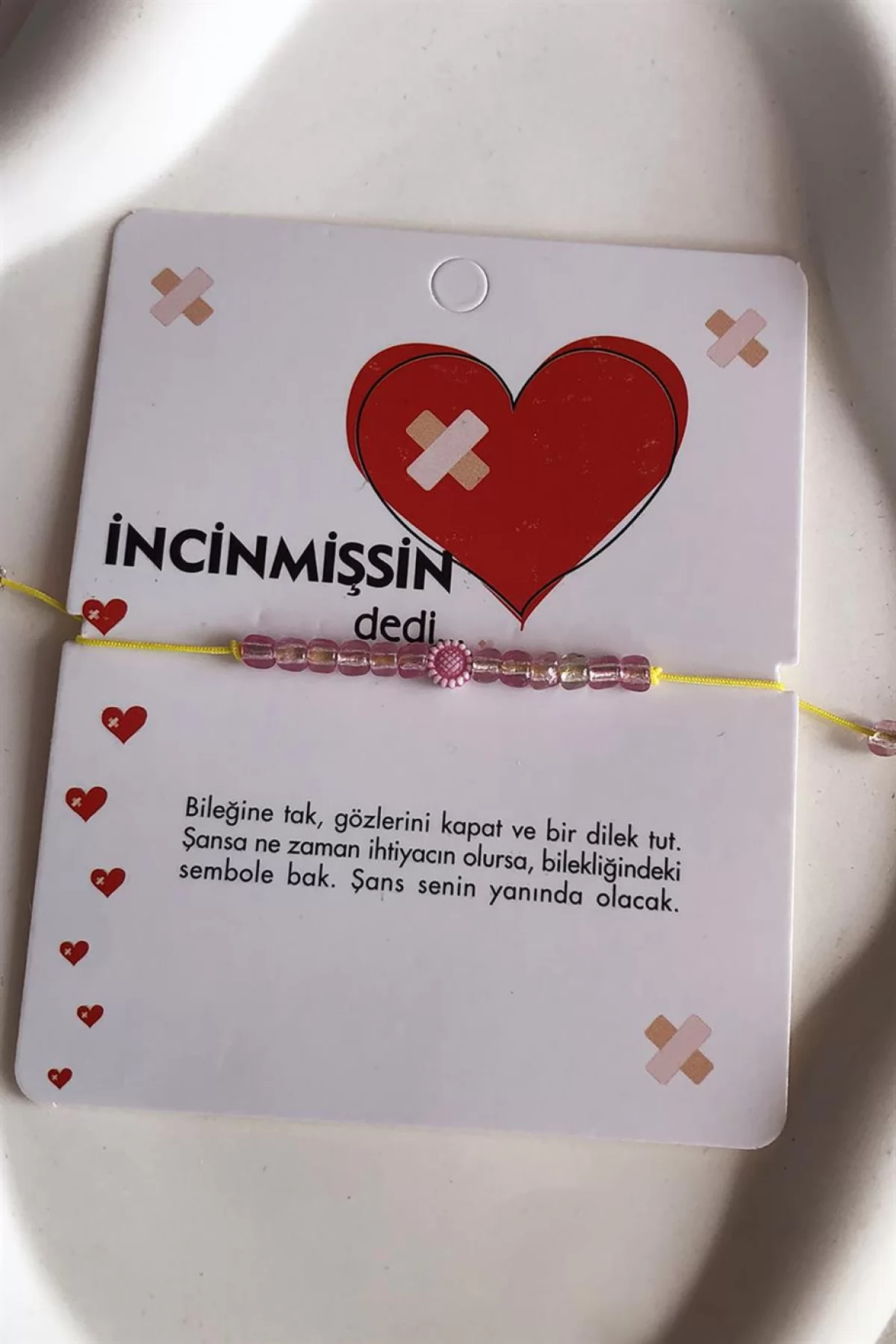 Karışık Renk Boncuk Detaylı Şans Bilekliği