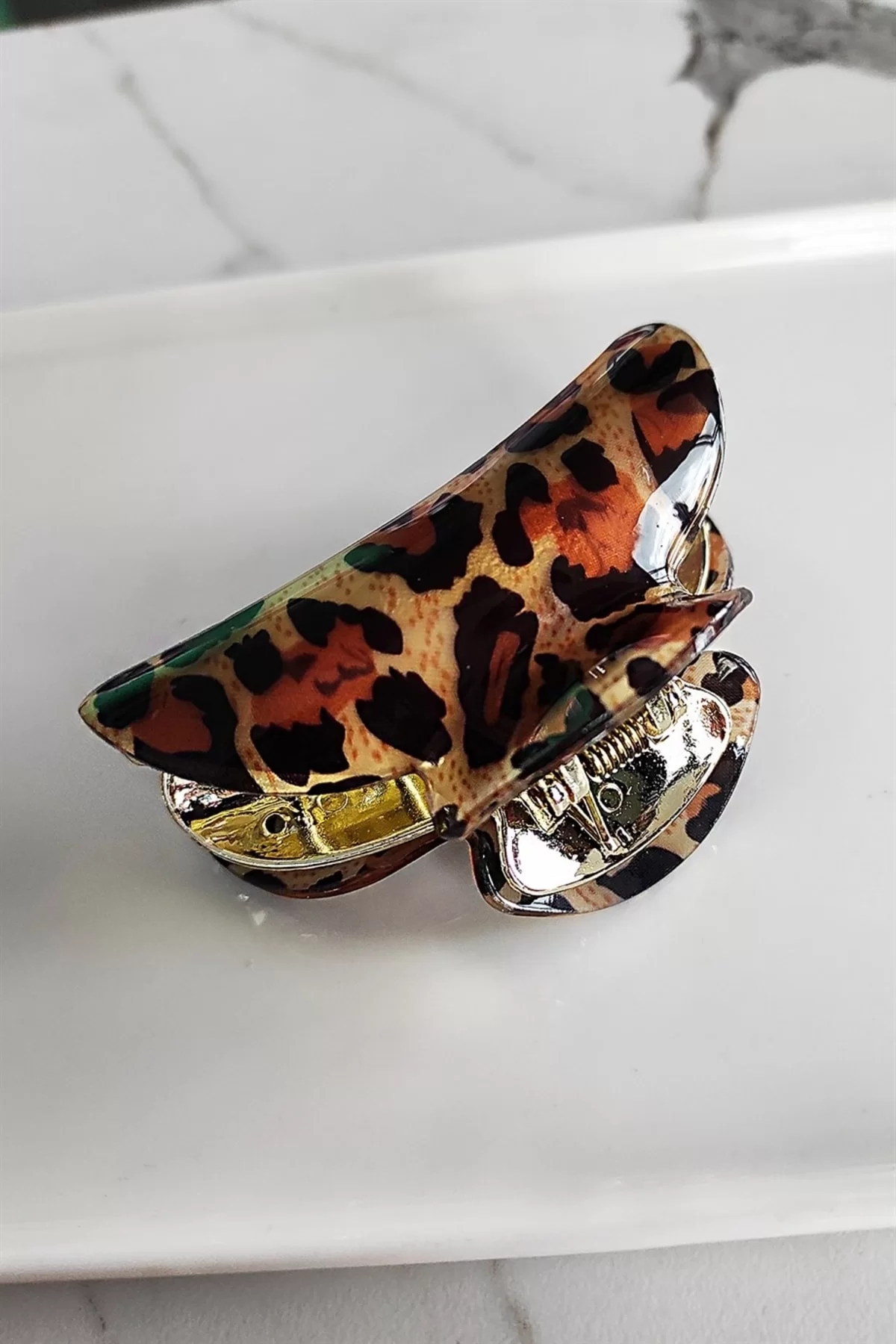 Leopar Desenli Mandal Toka