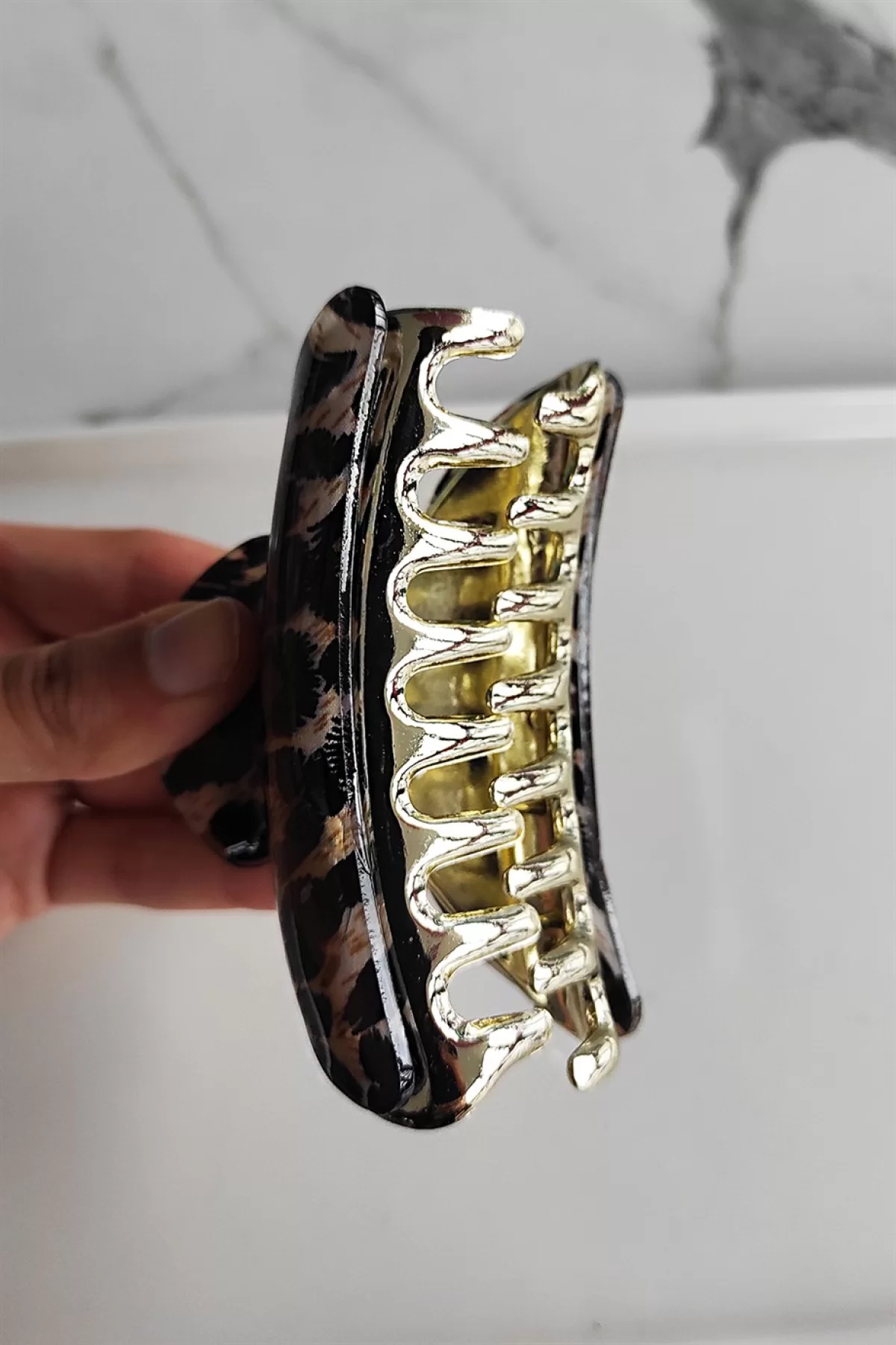 Leopar Desenli Mandal Toka