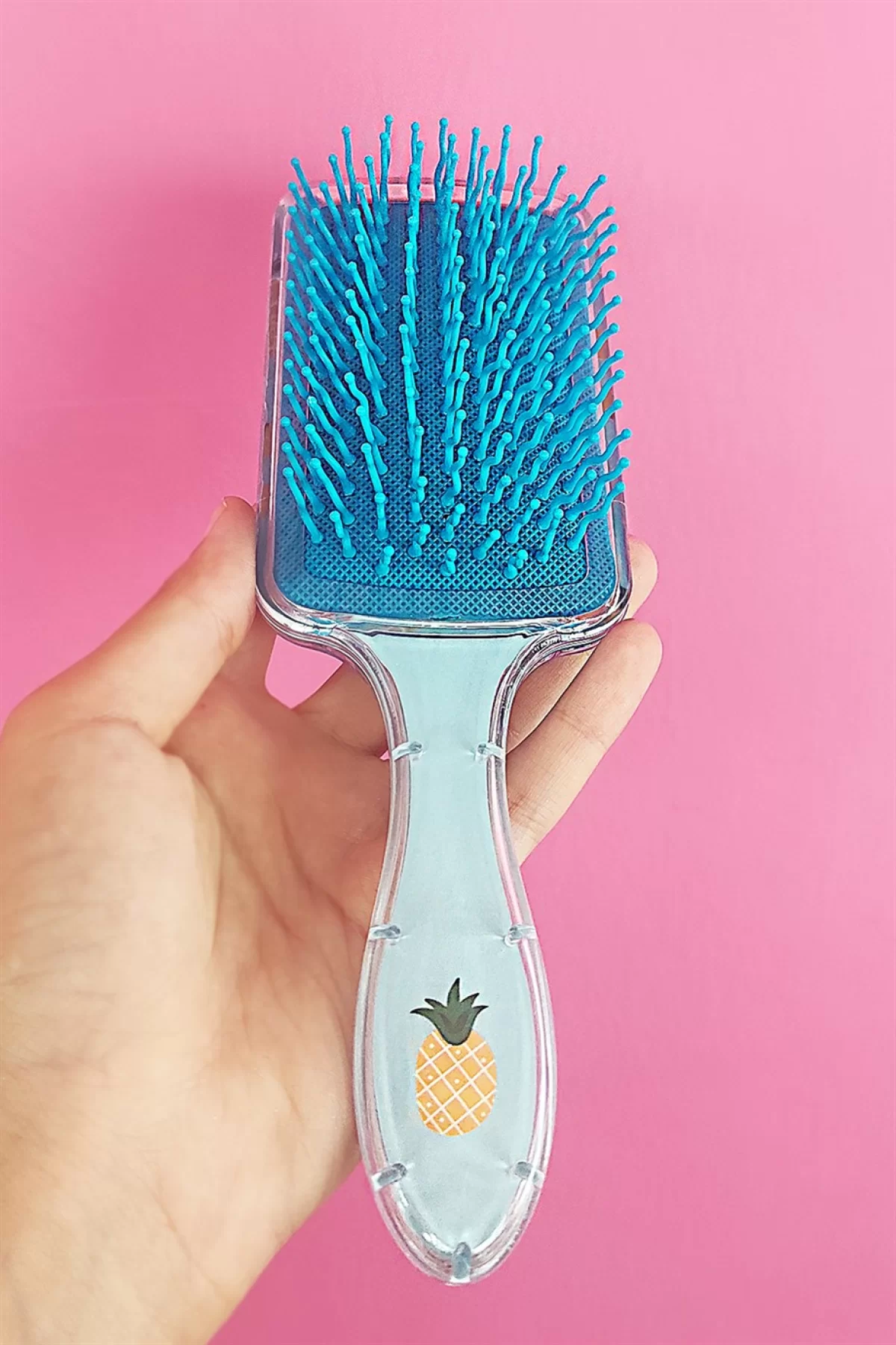 Mavi Renk Ananas Desenli Tarak