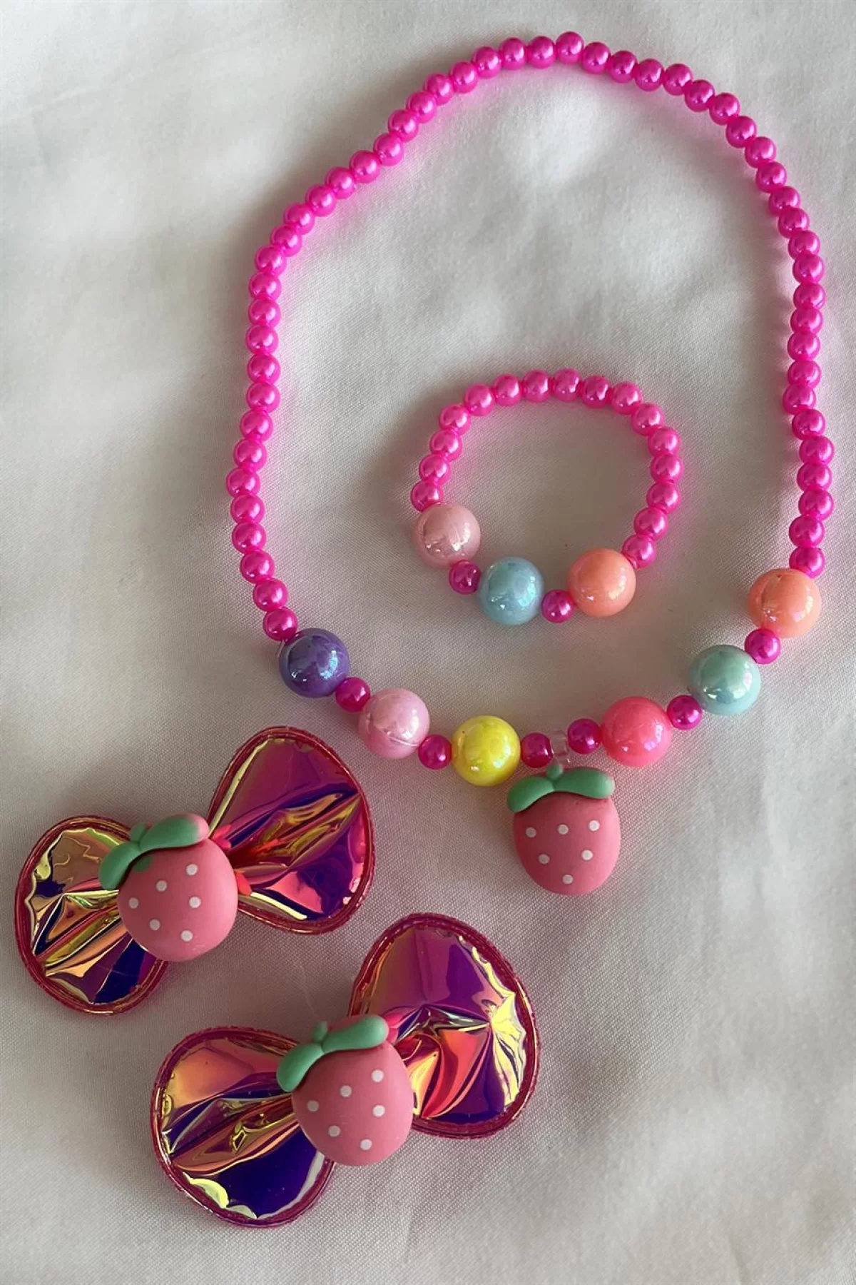 Pembe Renk 4lü Kız Çocuk Set