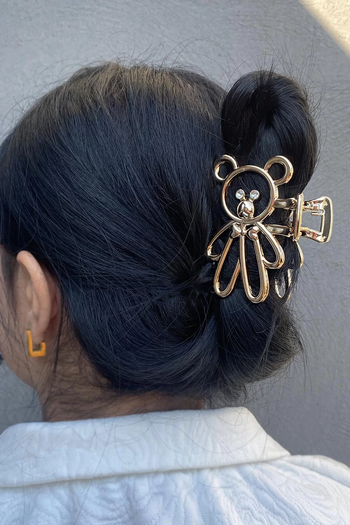 Rose Gold Ayıcık Figürlü Mandal Toka