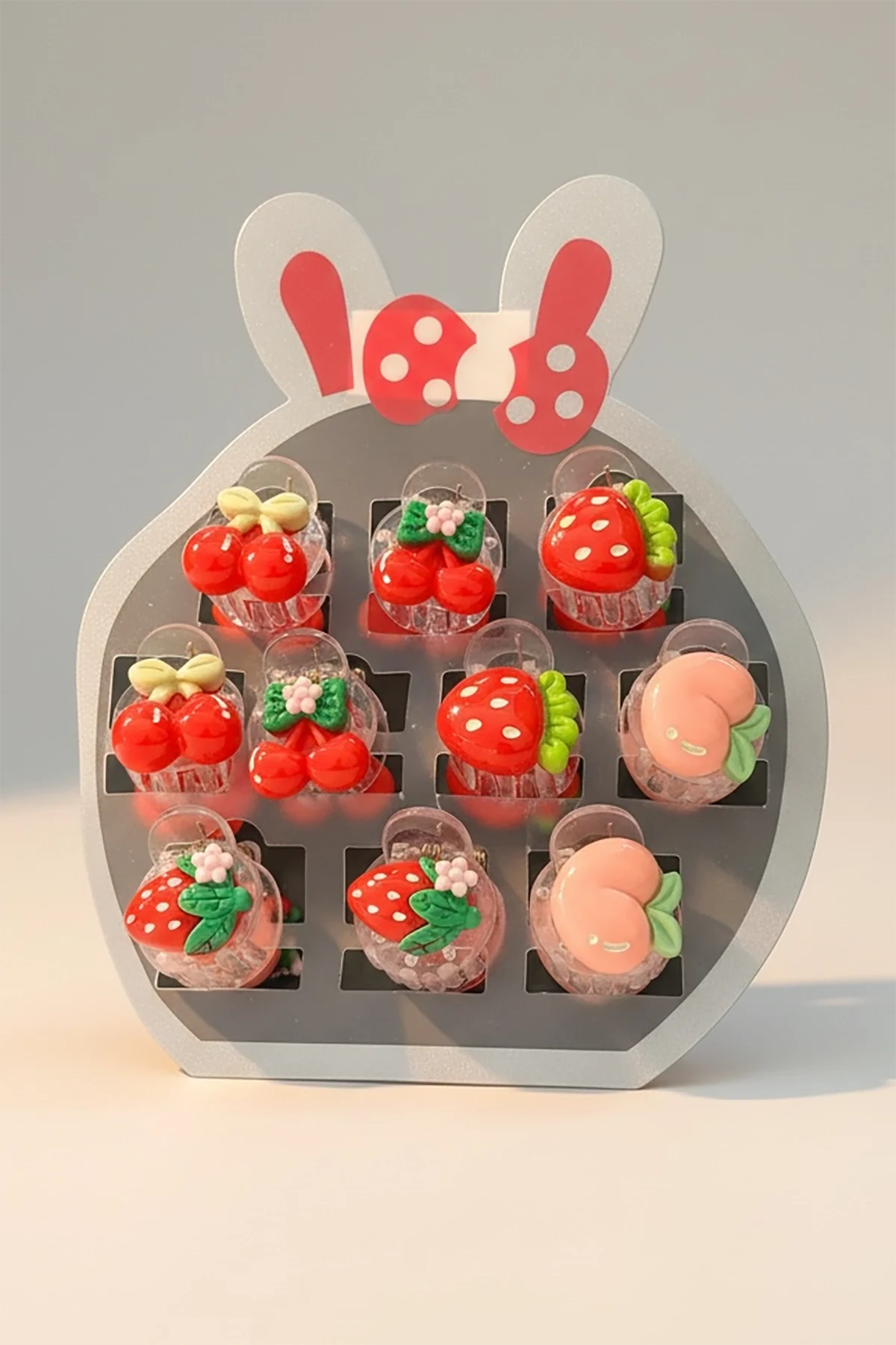 10lu Karışık Figürlü Mini Mandal Toka Set