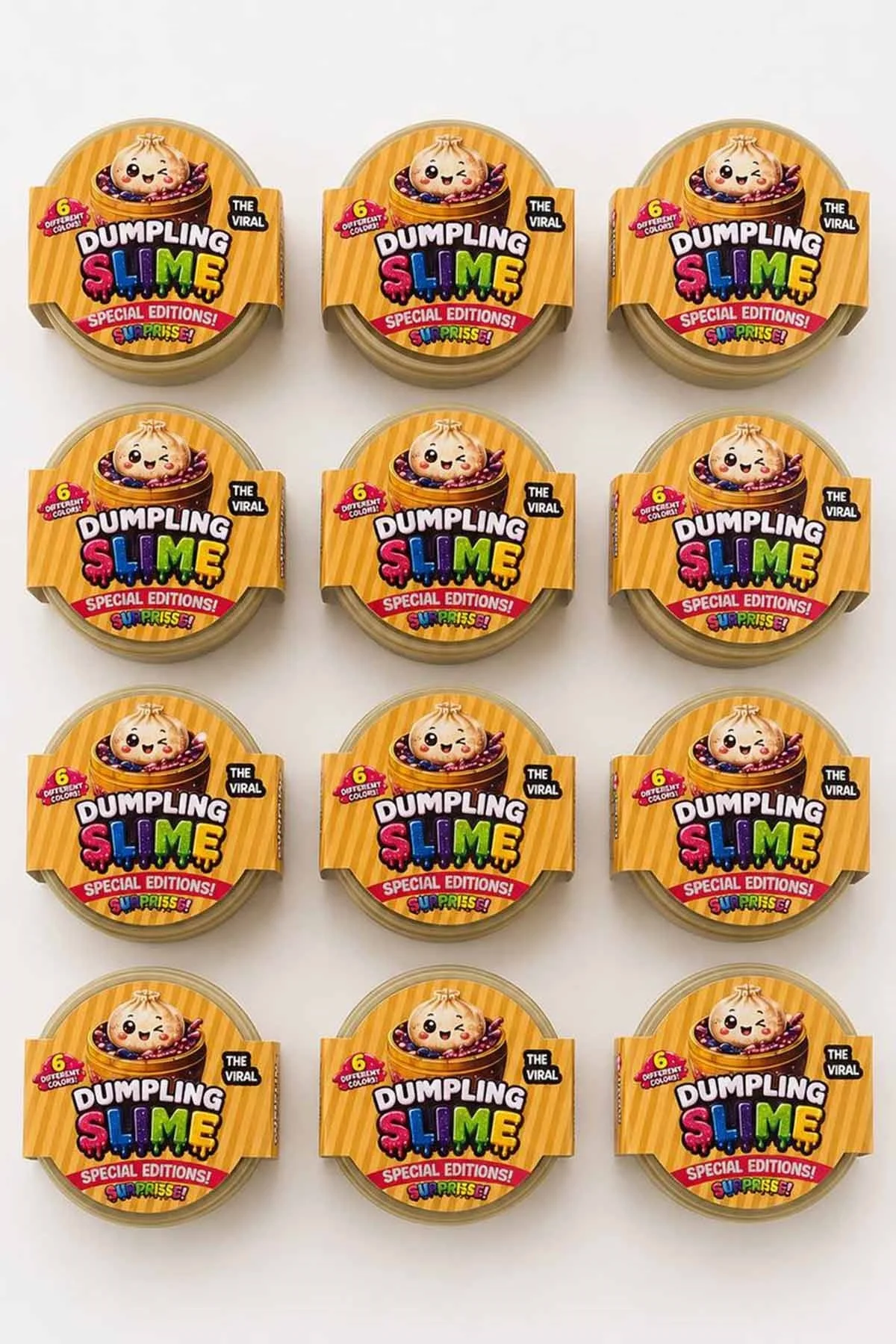 12li Karışık Renk Slime Set