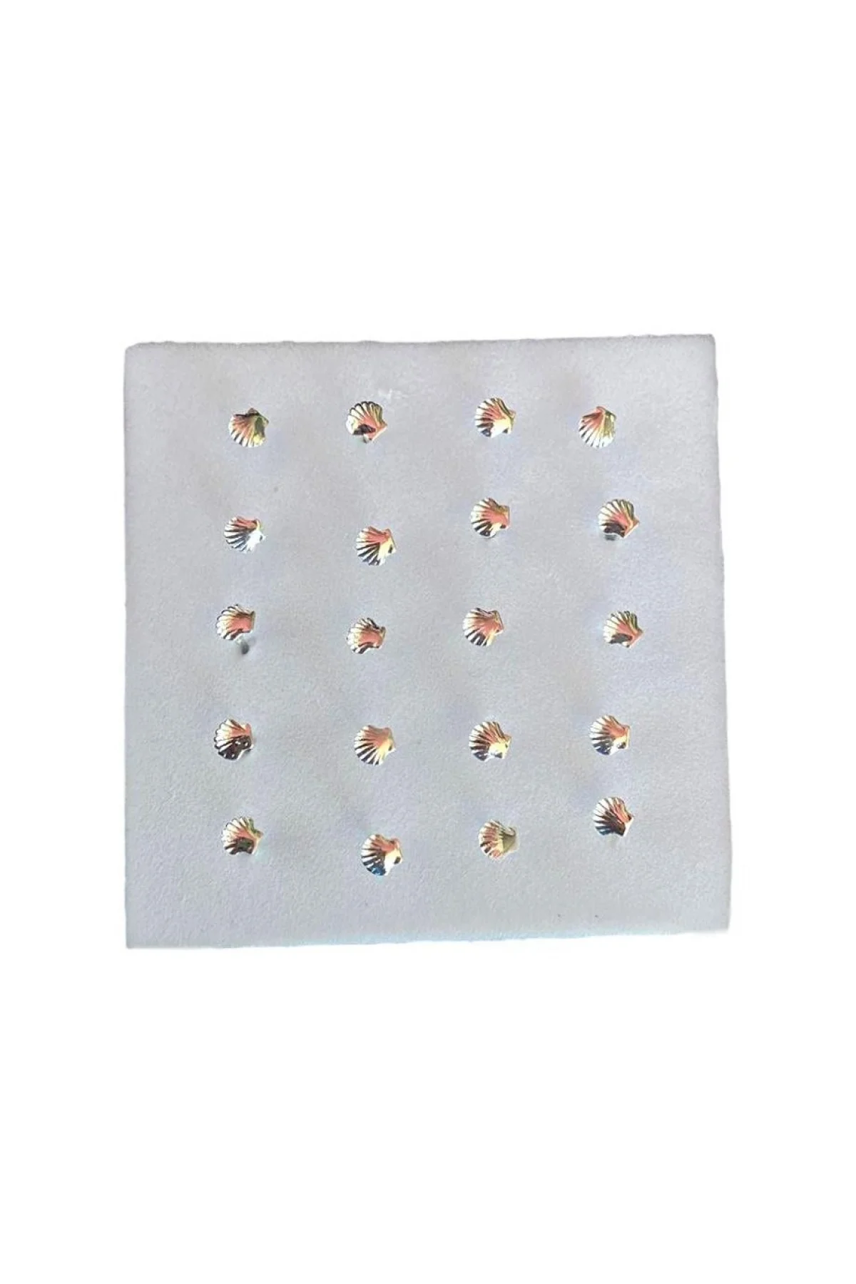 20li Gümüş Renk Midye Figürlü Hızma Set