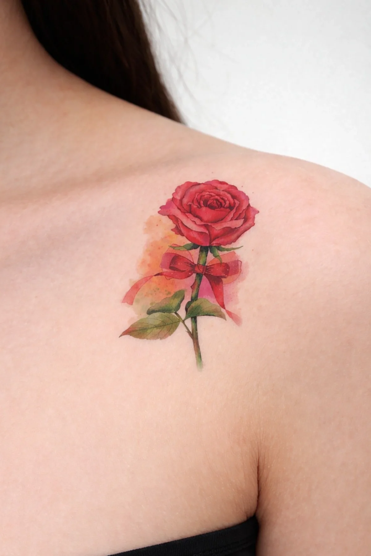 Geçici Gül Figürlü Mini Dövme Tattoo