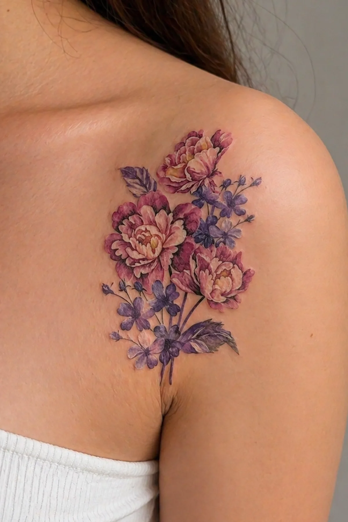 Geçici Çiçek Figürlü Mini Dövme Tattoo