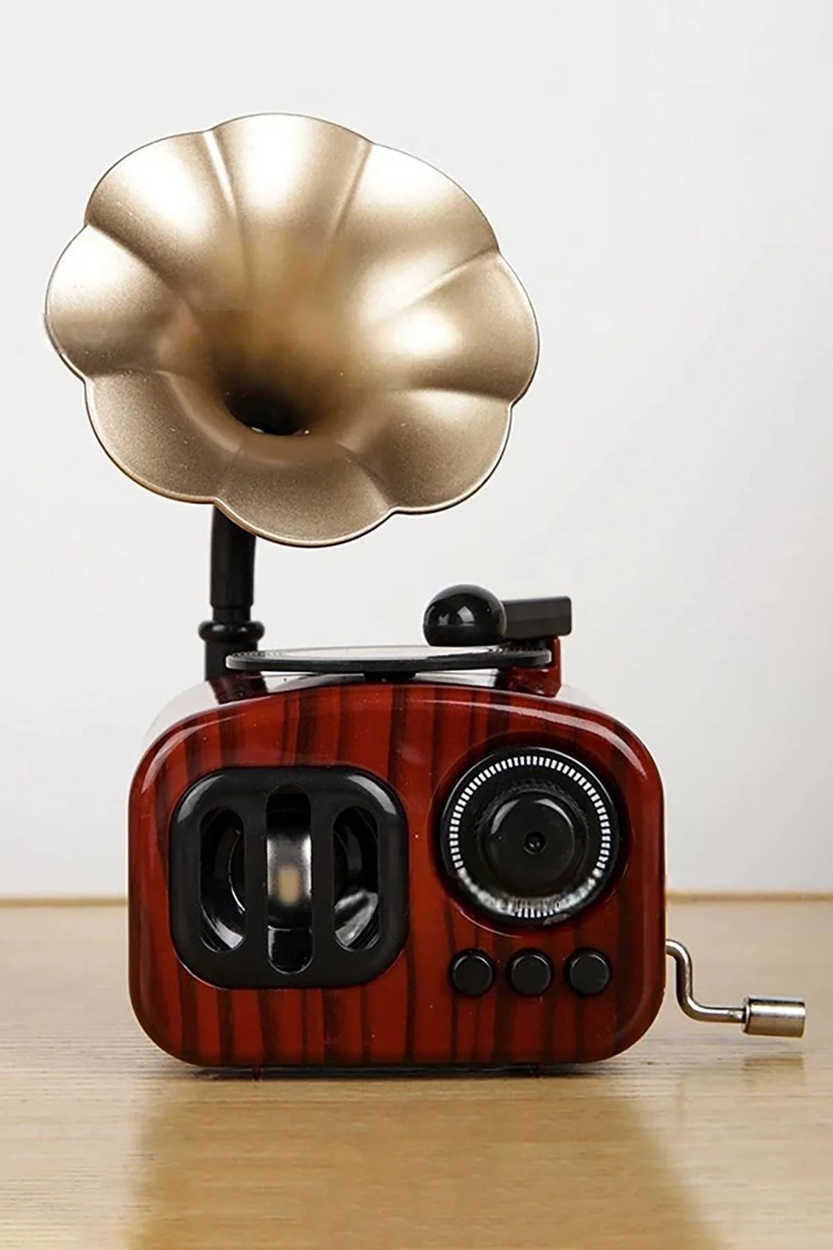 Dekoratif Gramafon Müzik Kutusu