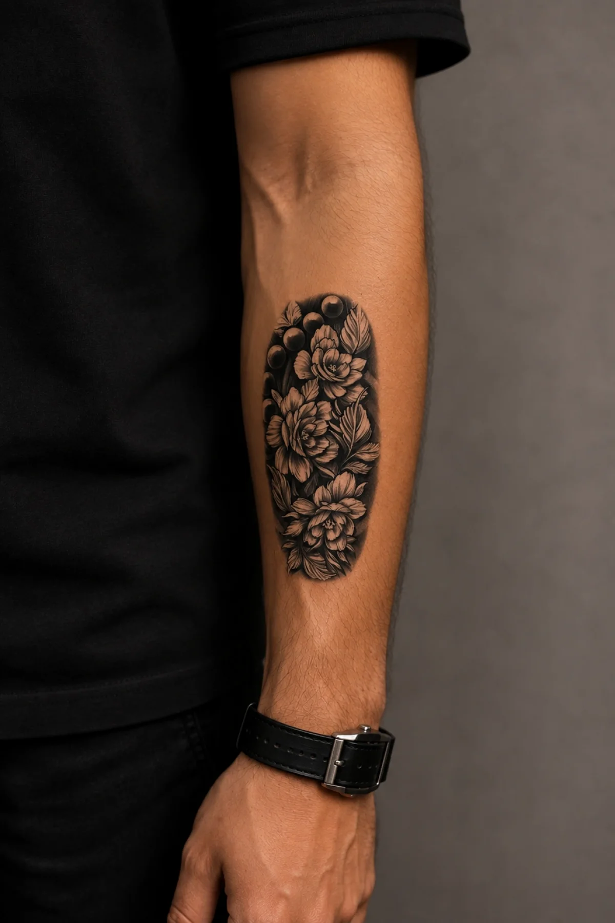 Geçici Çiçek Figürlü Dövme Tattoo