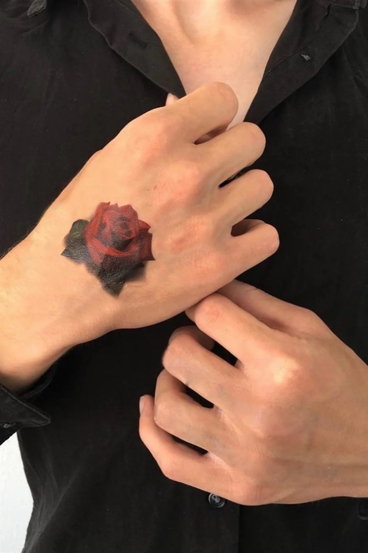 Geçici Gül Figürlü Mini Dövme Tattoo