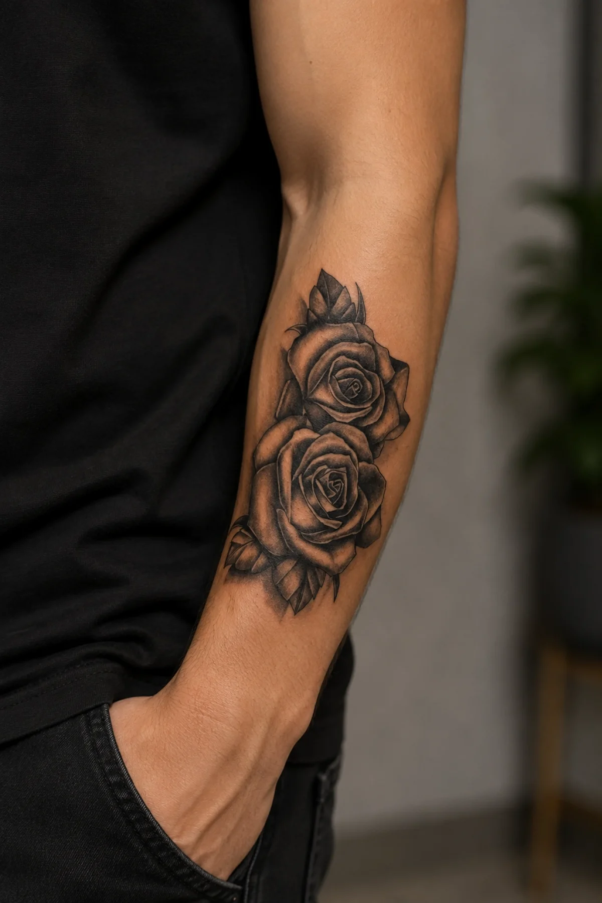 Gül Dövme Geçici Tattoo