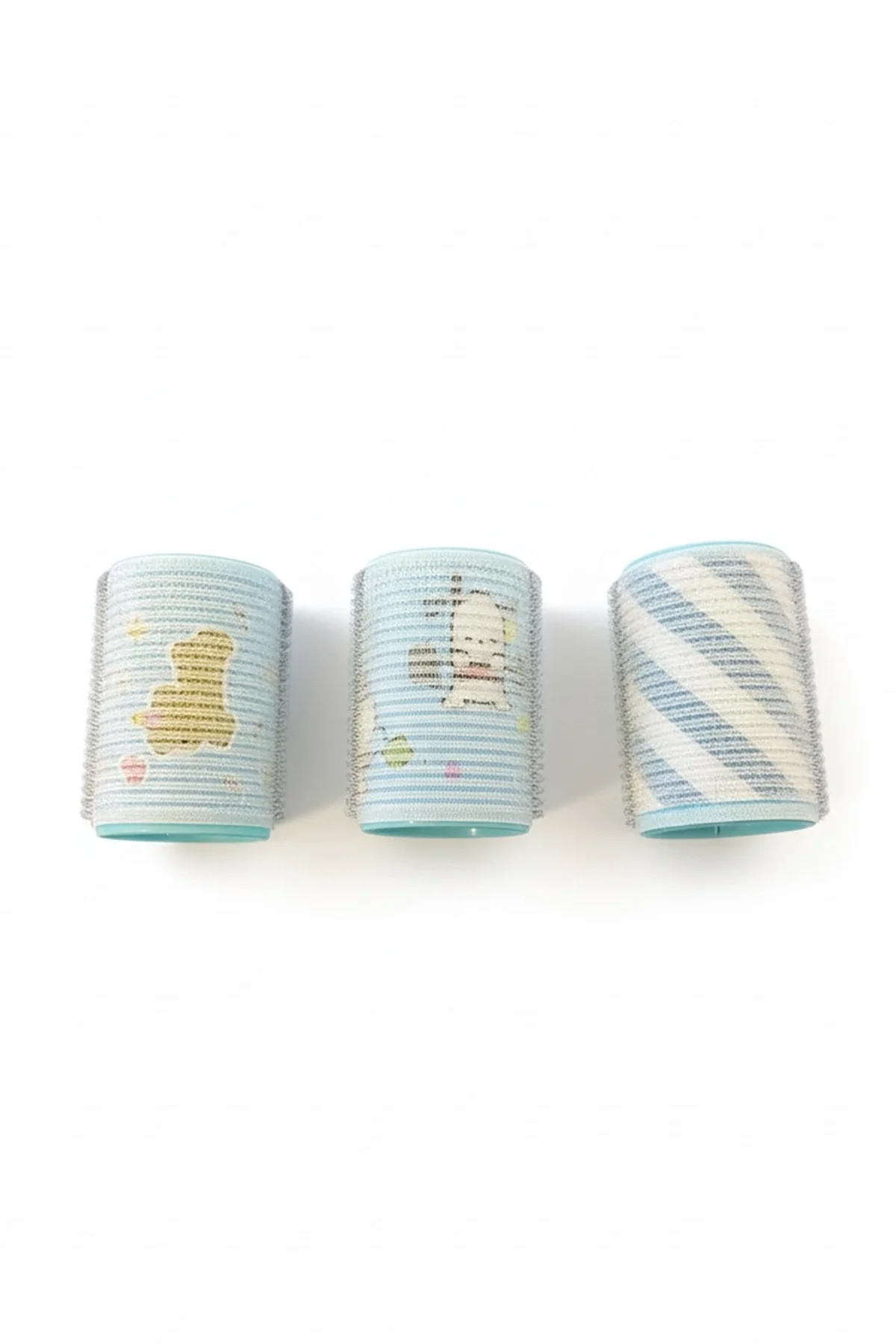 Mavi Renk 3lü Bigudi Set
