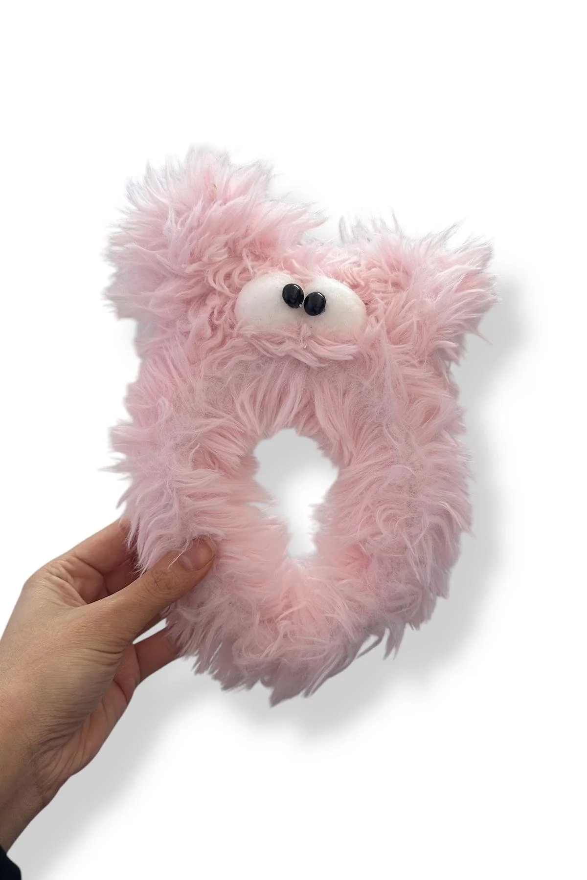 Pembe Renk Canavar Figürlü Peluş Taç