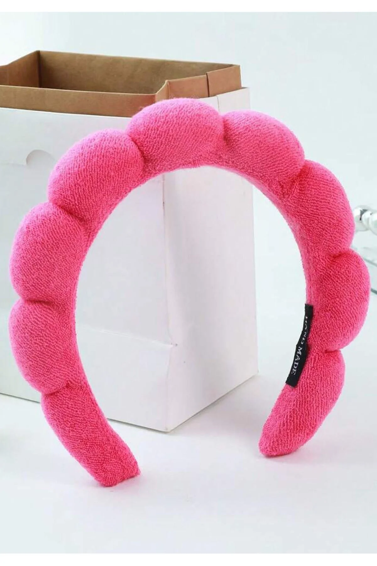 Pembe Renk Spa Havlu Taç