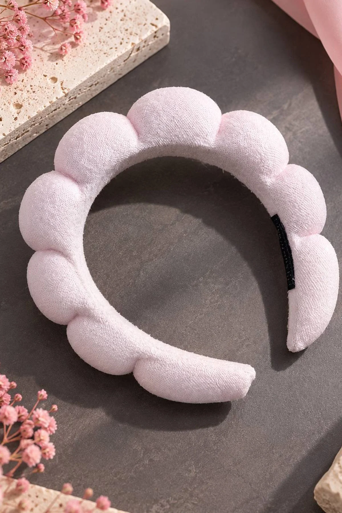Pudra Renk Spa Havlu Taç