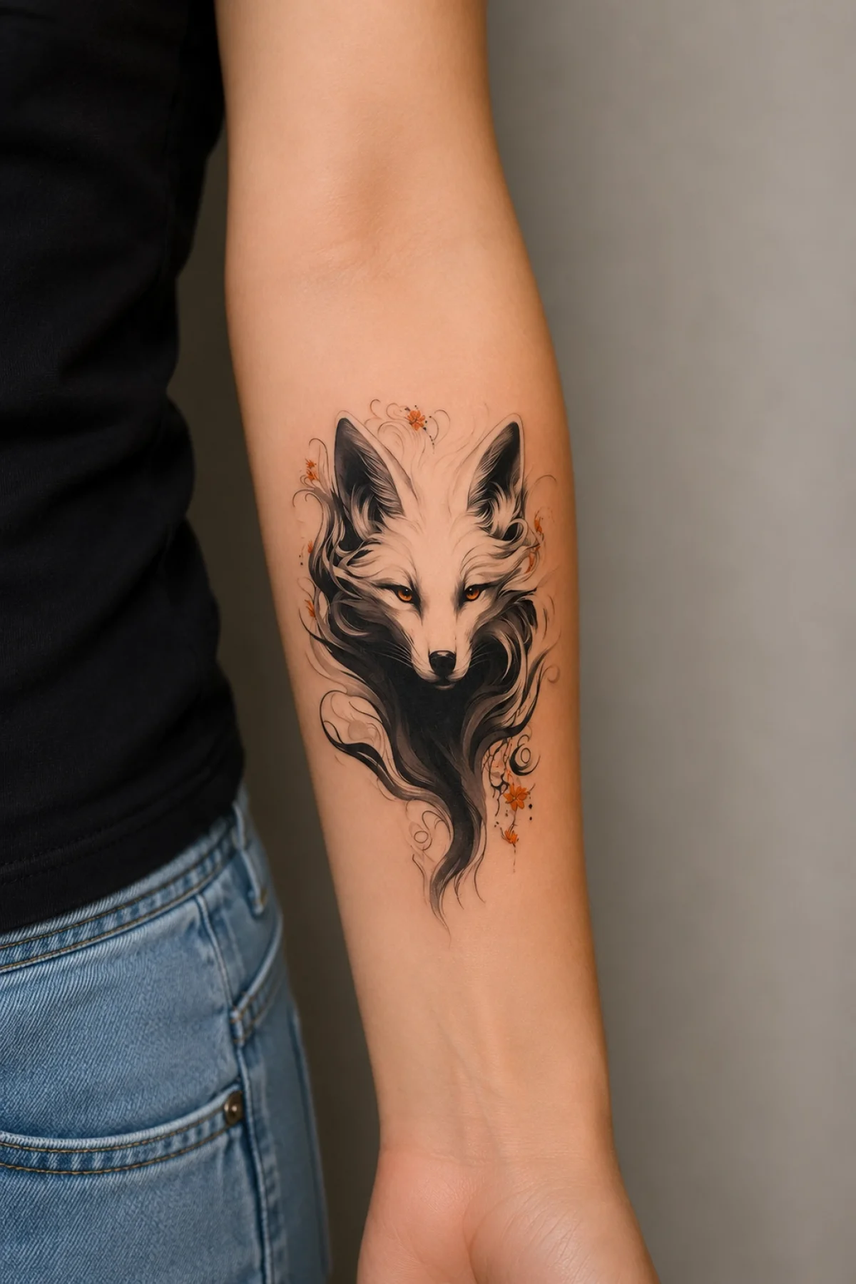 Tilki Geçici Dövme Tattoo