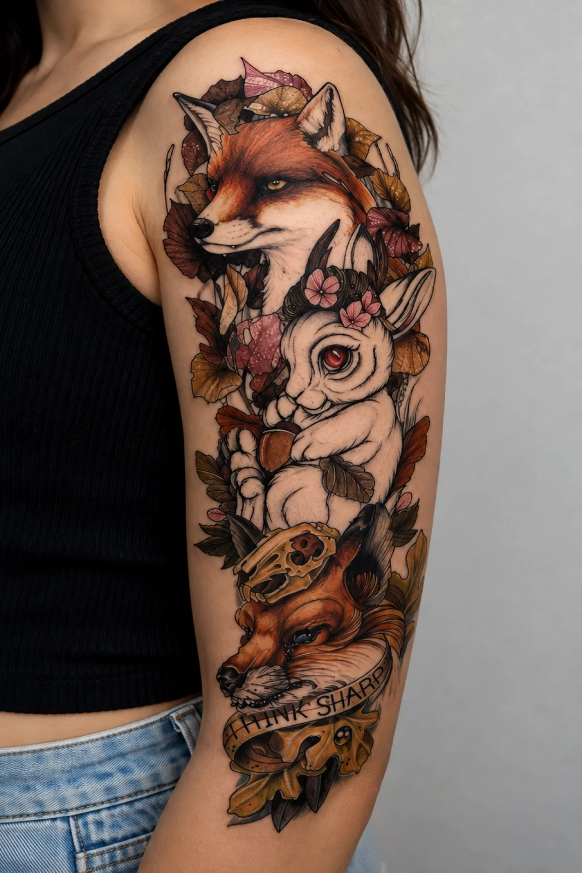 Tilki Kol Geçici Dövme Tattoo