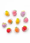 10lu Karışık Figürlü Mini Mandal Toka Set
